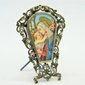 Icône Saint en Argent Œuvre Collection Maternité - Picture 1 of 2