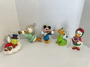 Grolier Disney Engel Ornament Set (5) Jiminy Cricket Mickey Pluto Donald Daisy - Bild 1 von 10