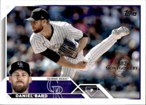 2023 Topps 582 Montgomery Club #377 Daniel Bard Colorado Rockies - Picture 1 of 2