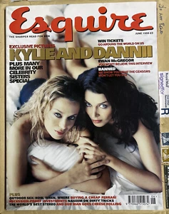 Esquire UK Magazine June 1999 Kylie Dannii Minogue Ewan McGregor British Sisters - Bild 1 von 4