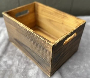 Vintage Looking Wood Wooden Box Storage Home Decorating Decor Shop Tool Bin - Picture 1 of 8