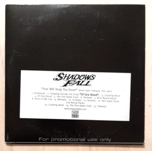 SHADOWS FALL - Fear Will Drag You Down PROMO CD - Century Media - thrashcore - Imagen 1 de 1