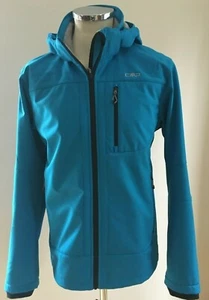 CMP Men's Full Zip Hood Softshell Jacket, Blue, Size X Large NEW RRP £80 - Picture 1 of 4