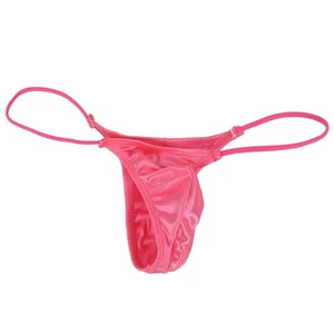 G205Y K205 Mens Micro Bikini String waist shiny satin knit nylon spandex colors - Picture 1 of 22