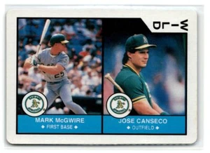 Mark McGwire/Jose Canseco Athletics 1990 USA Spielkarte Co. All-Stars #WILD - Bild 1 von 2