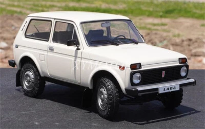 1/18 Solidos LADA NIVA SUV Jeep Metal Diecast Model Car Gifts Display Gray/White - Image 1 of 4