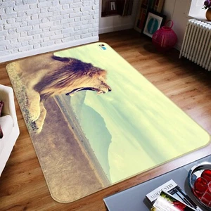 3D Wiese Löwe NMN1046 Spiel Teppich Mat Elegant Foto Teppich Eve 2023 - Bild 1 von 5