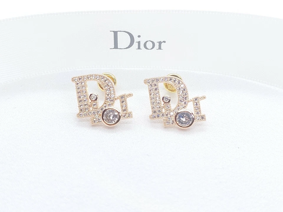 PENDIENTES DE CRISTAL DIOR - Caja y bolsa antipolvo incluidos  Foto 1 de 2