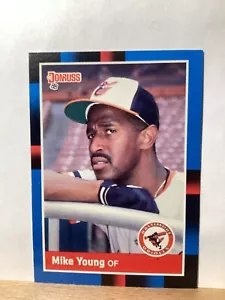 Donruss 1988 Baseball Card: Mike Young, Baltimore Orioles - Card #396 - Foto 1 di 2
