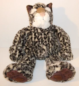 Manhattan Toy Company 2009 Snow Leopard 12”/16" Plush Stuffed Toy, EUC - Picture 1 of 10