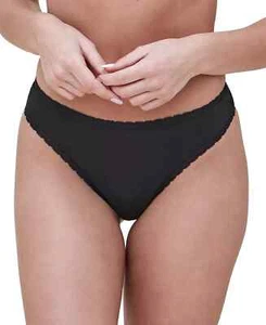 Skarlett Blue Women's Adorned Thong Panty Underwear, Black, Medium - Picture 1 of 4