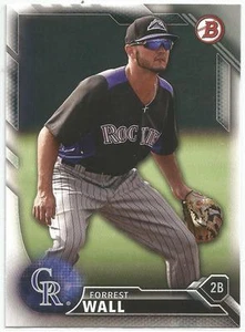 Forrest Wall Colorado Rockies 2016 Bowman Draft - Picture 1 of 2