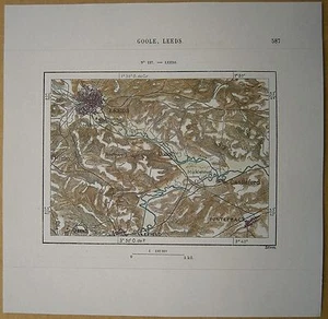 1879 Perron map: Leeds, Yorkshire, England (#127) - Picture 1 of 1