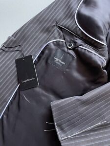 NWT LBM Luigi Bianchi Mantova Wool Suit Size 44 (37 pant) Gray
