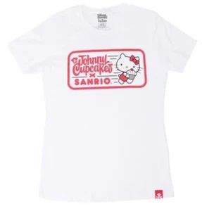 Rare Johnny Cupcakes X Sanrio Running Hello Kitty TShirt Small NWT SEALED IN BAG - Picture 1 of 2