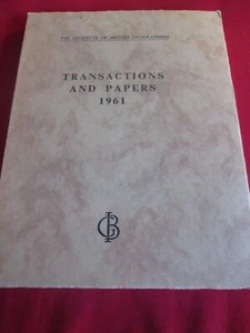 INSTITUTE OF BRITISH GEOGRAPHERS #29 TRANSACTIONS AND PAPERS 1961 - Imagen 1 de 2