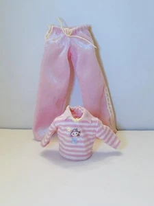 Vintage 2000 Mattel Barbie Two-Piece Outfit from Bedtime Baby Barbie And Krissy - Picture 1 of 6