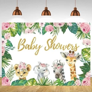 Safari Animals Baby Shower Party Decoration Large Jungle Animals Birthday EVF - Bild 1 von 3