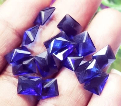 Transparent Brazilian Blue Topaz Loose Gemstone 15.45 Ct/ 15 pcs MM Size - Image 1 of 4