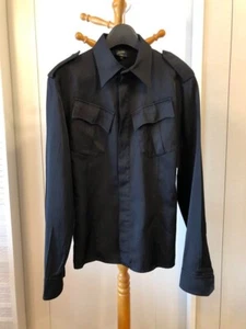 90s Jean Paul Gaultier Homme Black Military Shirt Jacket size 48 Unused from JP - Picture 1 of 9