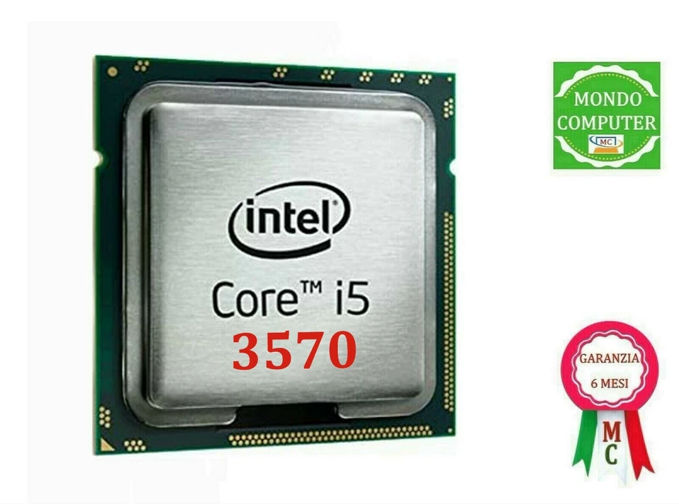 PROCESSORE SOCKET LGA 1155 INTEL CORE i5 - 3570  3,40 GHZ  77W - Immagine 1 di 1