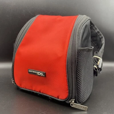 Nintendo DS Gameboy Mini Mochila de Viaje - Estuche de Transporte Rojo/Negro Bolsa de Juego Foto 1 de 4