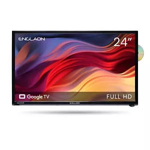 ENGLAON 24" Full HD Google Smart 12V TV DVD Combo & Bluetooth5.0 for Caravan - Picture 1 of 9