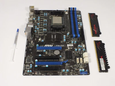 Motherboard Combo - MSI 970a-g43 - AMD Sempron 145 2.8Ghz - 8Gb Ripjaws DDR3 - Image 1 of 3