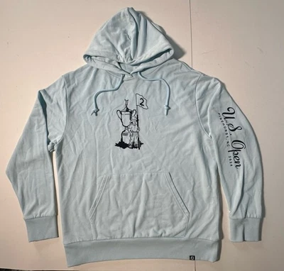 Footjoy 2024 US Open Pinehurst Lightweight Hoodie Sweatshirt Sz M Blue Golf - Image 1 of 4