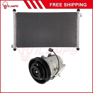 AC Condenser & AC Compressor Cooling Kit For 98-2002 Honda Accord 2.3L l4 - Picture 1 of 10