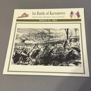 Vintage Civil War Card 1995 Atlas Military Battles Campaigns Kernstown Occupied - Picture 1 of 6