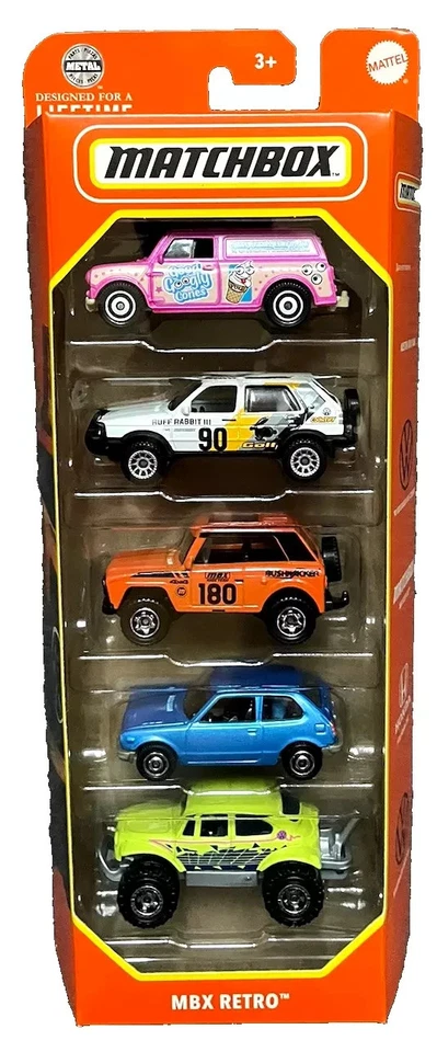 Matchbox MBX RETRO  (Confezione da 5 pezzi) - Immagine 1 di 2