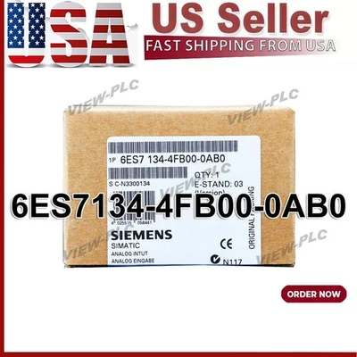 New Siemens 6ES7134-4FB00-0AB0 SIMATIC DP ELECTRONIC MODULE 6ES7 134-4FB00-0AB0 - Image 1 of 4