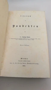 Arndts Lehrbuch der Pandekten - Bild 1 von 8