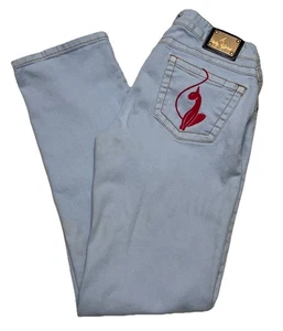 Baby Phat Jeans hellblau Vintage 30x29 Y2K Low Rise Bootcut Denim Damen - Bild 1 von 10
