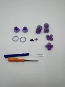Sony PlayStation 5 DualSense Atomic Purple Thumbs Stick Buttons + Tools - Picture 1 of 3