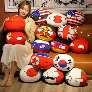 Country Ball Plush Toys Polandball Pendant Countryball Country Balls 10/30/40cm - Picture 1 of 83