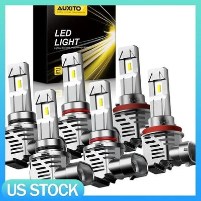 For Mazda 6 Sedan 4-Door 2011-2013 6X LED Headlight High Low + Fog Light Bulbs - Image 1 of 4