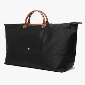 Longchamp Pliage Travel Bag Large black used foldable 1625 089 LE - Picture 1 of 10
