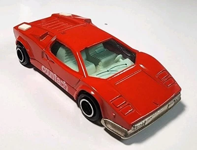 De colección Majorette #237 Rojo Lamborghini Countach 1/56 Diecast Francia Foto 1 de 4