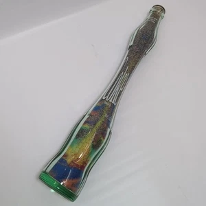 Vintage Stretched Glass Coca-Cola Coke Bottle Long Neck Sand Art , 14” Tall . - Picture 1 of 7