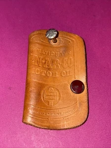 Vintage En-Ar-Co Motoröl - Christopher Co. - Dwight, IL - Leder Schlüsselanhänger - Bild 1 von 5