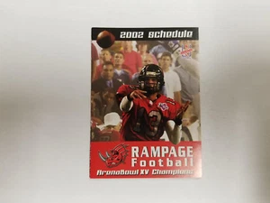 Grand Rapids Rampage 2002 AFL Arena Indoor Football Pocket Schedule - GP Sports - Picture 1 of 2