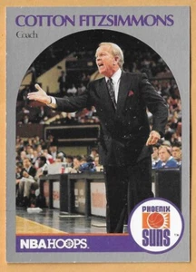 COTTON FITZSIMMONS PHOENIX SUNS #215 NBA HOOPS 1990-91 - Imagen 1 de 2