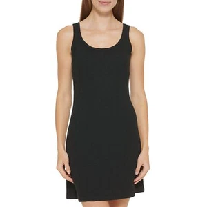DKNY Women's Standard T Shirt Dress Cover Up Swimwear, Black, Size Medium - Picture 1 of 1