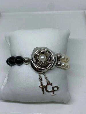 BRACCIALE DONNA CESARE PACIOTTI IN ARGENTO E PERLE JPBR0498B NUOVO!! -20% OFF - Immagine 1 di 4