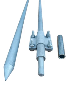 Tiefenerder Erder Erdung feuerverzinkt SET Ø16 1500mm 1,5m DIN EN 62561 Auswahl - Bild 1 von 23