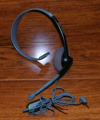 Microsoft Xbox 360 Black Wired Headband Headset for Microsoft Xbox 360 **READ** - Image 1 of 4