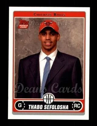 2006 Topps #257 Thabo Sefolosha Bulls RC 8 - NM/MT - Image 1 of 1