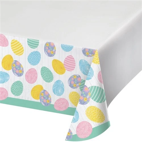 Toalha de mesa de papel elegância para Páscoa 54 x 102 decoração de louça de Páscoa - Imagem 1 de 1